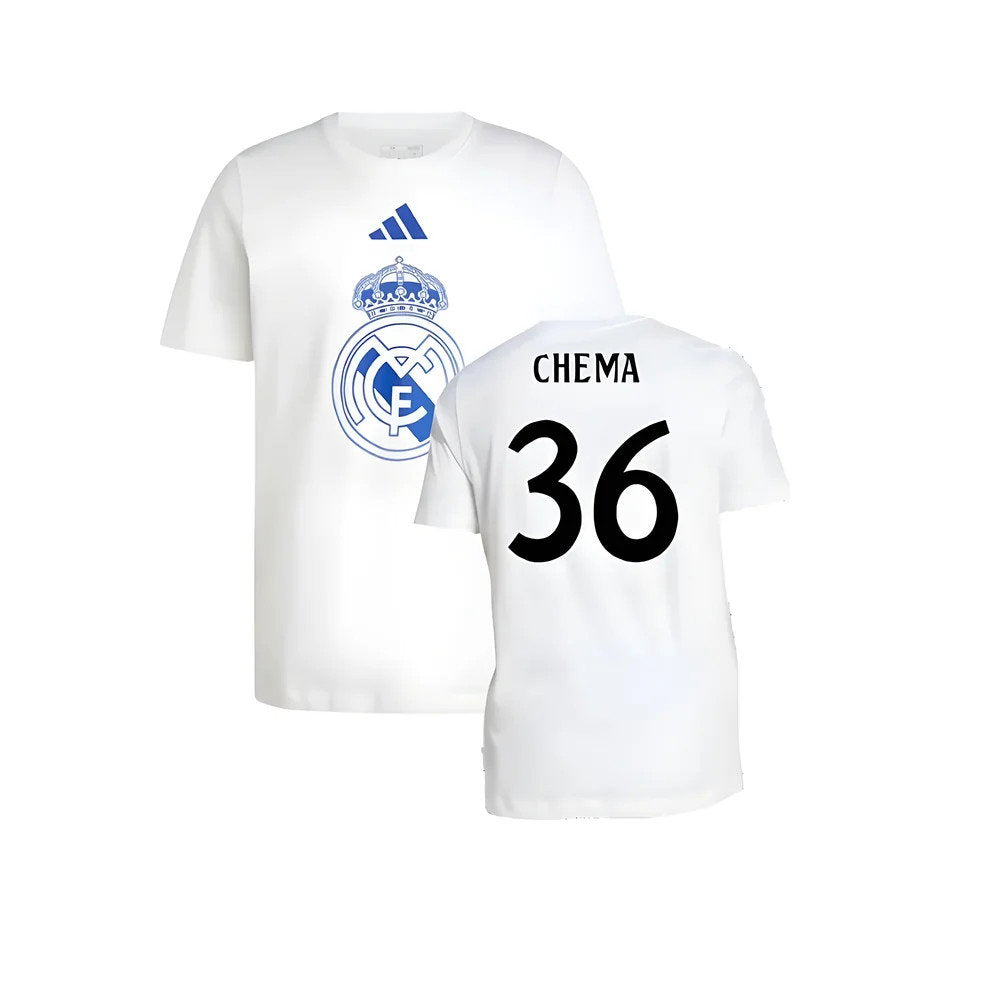 2024-2025 Real Madrid DNA Graphic Tee (White) (Chema 36)_0