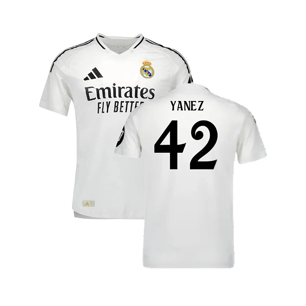 2024-2025 Real Madrid Authentic Home Shirt (Yanez 42)_0