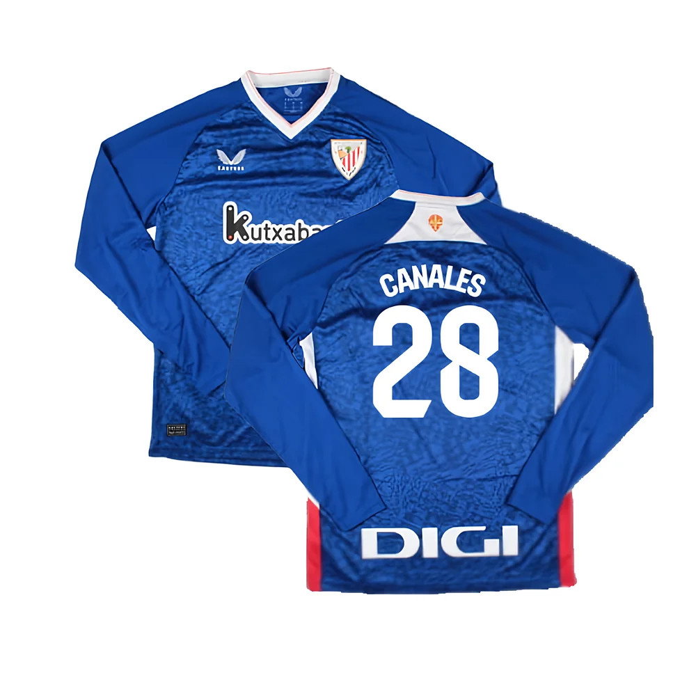 2024-2025 Athletic Bilbao Long Sleeve Away Shirt (Canales 28)_0