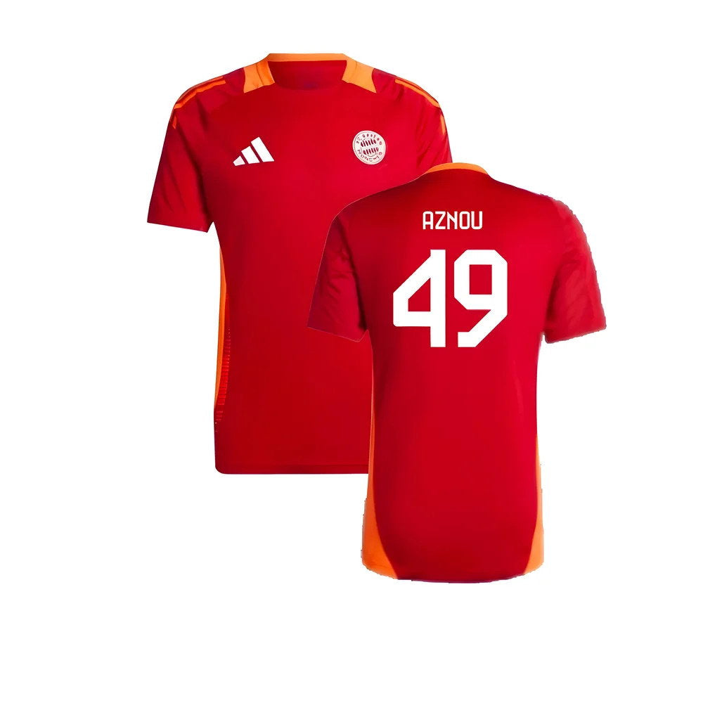 2024-2025 Bayern Munich Training Shirt (Red) (Aznou 49)_0