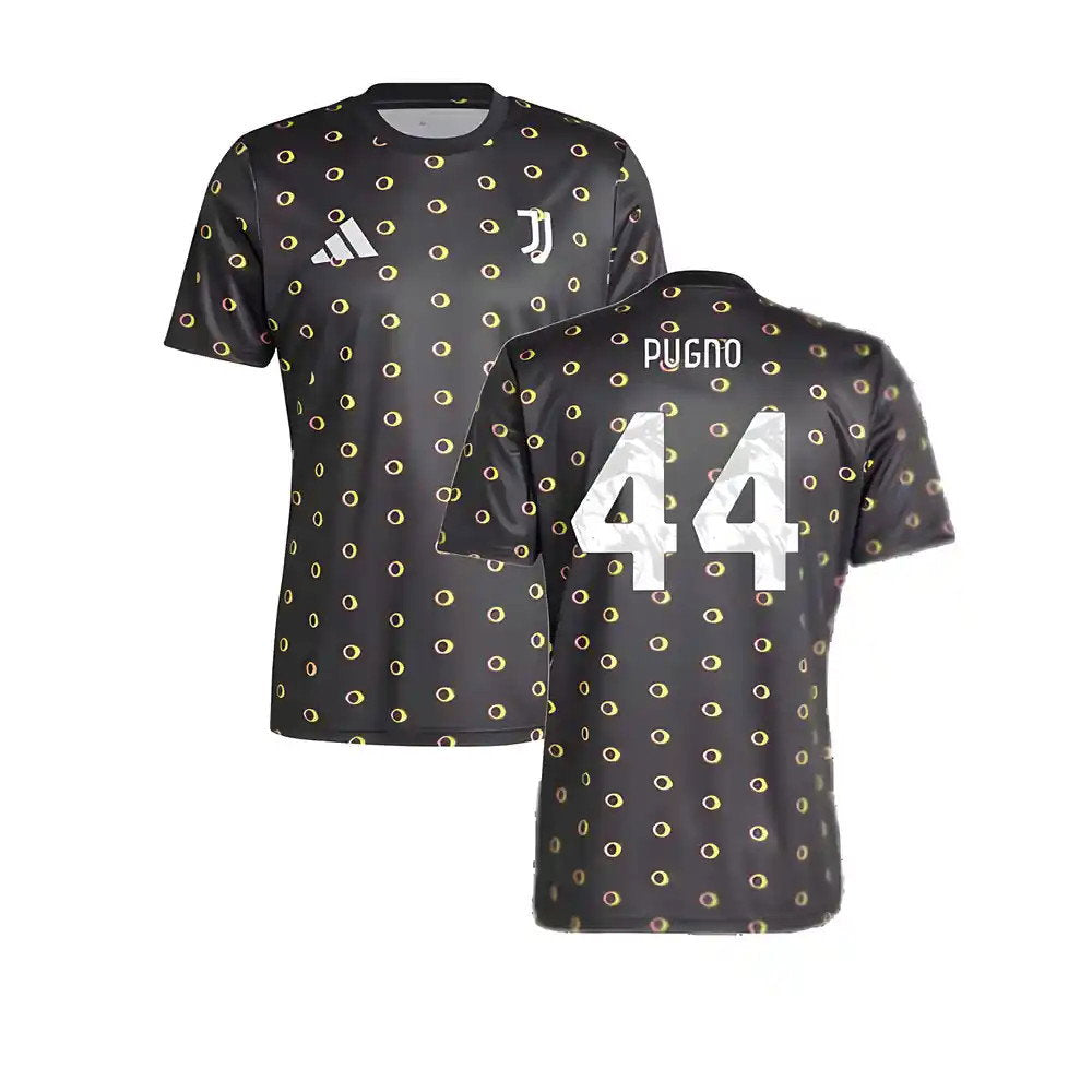 2024-2025 Juventus Pre-Match Shirt (Black) (Pugno 44)_0