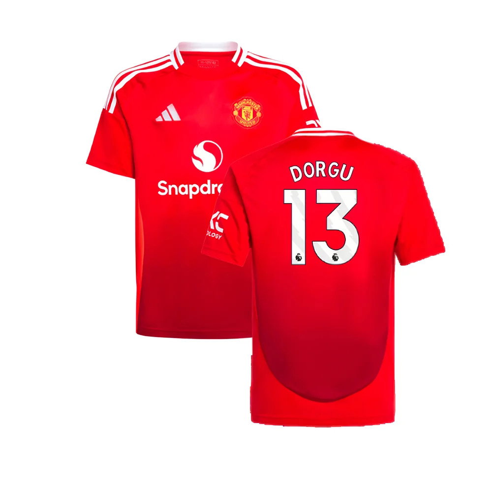 2024-2025 Man Utd Home Shirt (Kids) (Dorgu 13)_0