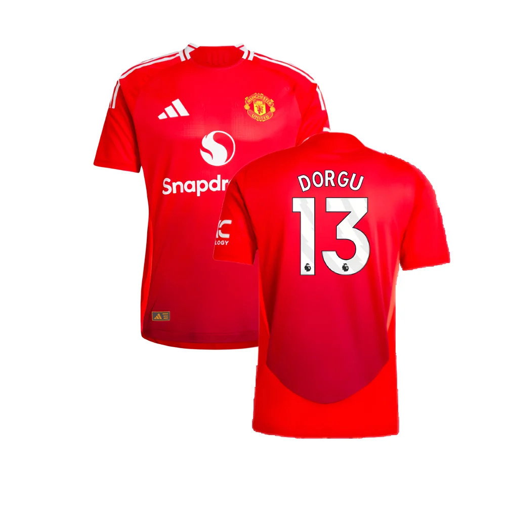 2024-2025 Man Utd Authentic Home Shirt (Dorgu 13)_0