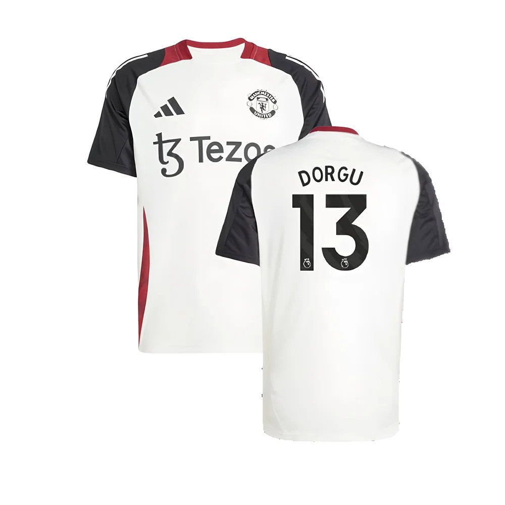 2024-2025 Man Utd Training Jersey (Off White) (Dorgu 13)_0