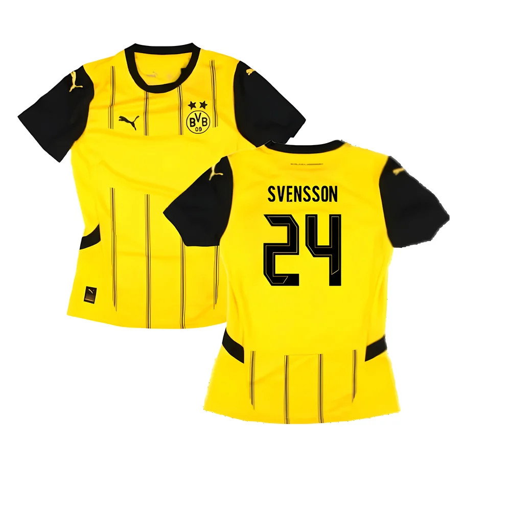 2024-2025 Borussia Dortmund Home Shirt (Ladies) (Svensson 24)_0