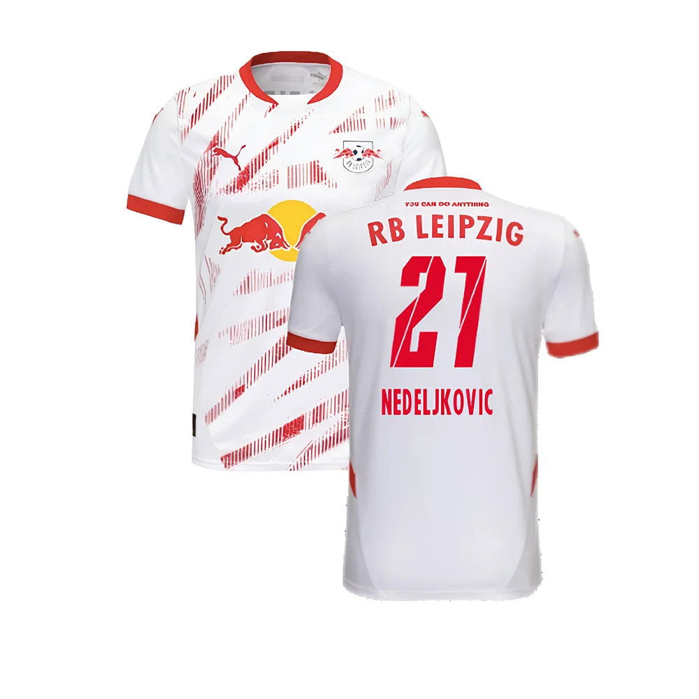 2024-2025 Red Bull Leipzig Home Shirt (Kids) (Nedeljkovic 21)_0