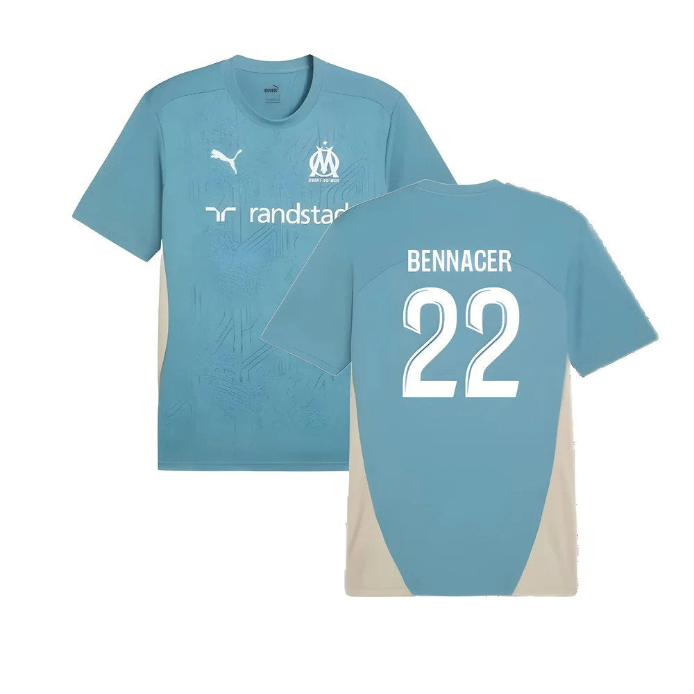 2024-2025 Marseille Training Shirt (Bold Blue) (Bennacer 22)_0