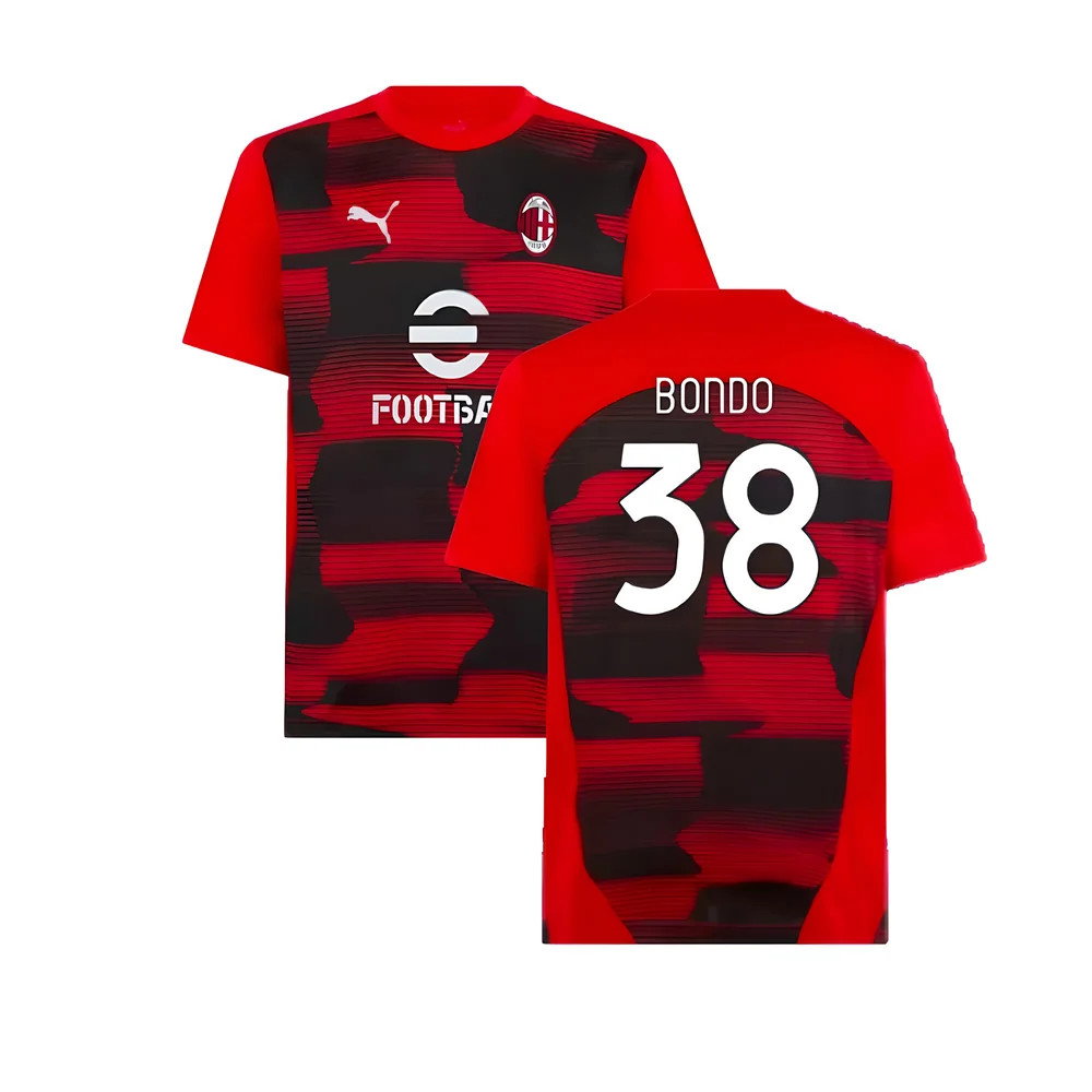 2024-2025 AC Milan Prematch SS Shirt (Red) (Bondo 38)_0