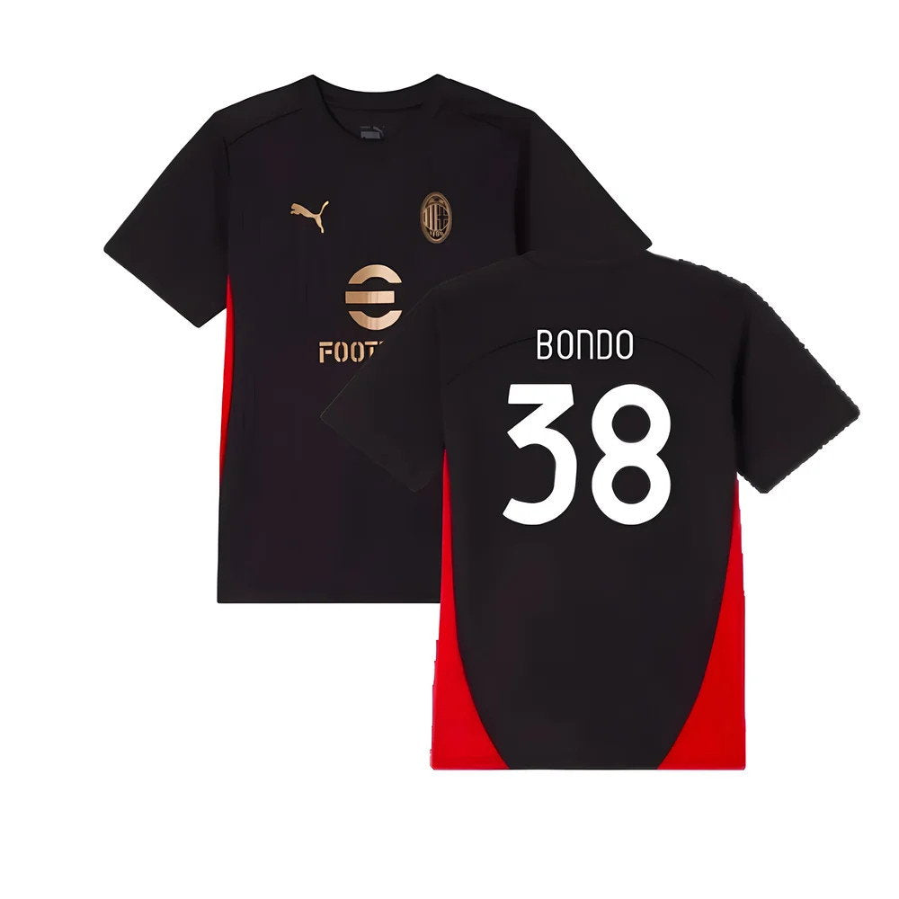 2024-2025 AC Milan Training Shirt (Black) - Kids (Bondo 38)_0