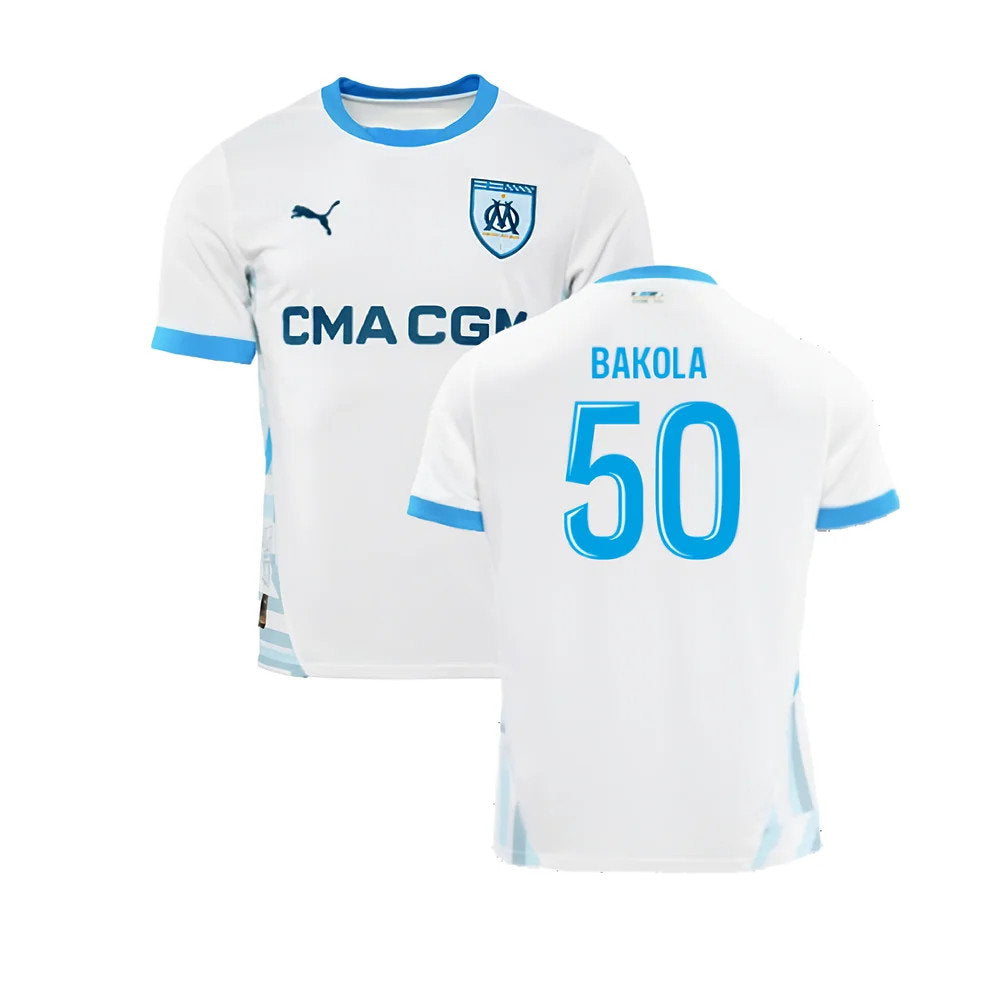 2024-2025 Marseille Home Shirt (Bakola 50)_0