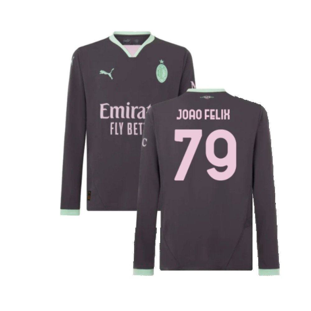 2024-2025 AC Milan Third Long Sleeve Shirt (Joao Felix 79)_0