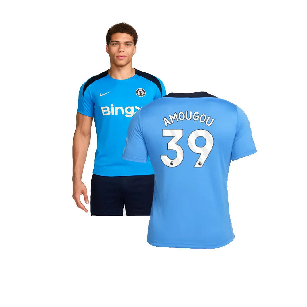2024-2025 Chelsea Strike Dri-FIT Knit Shirt (Light Photo Blue) (Amougou 39)_0