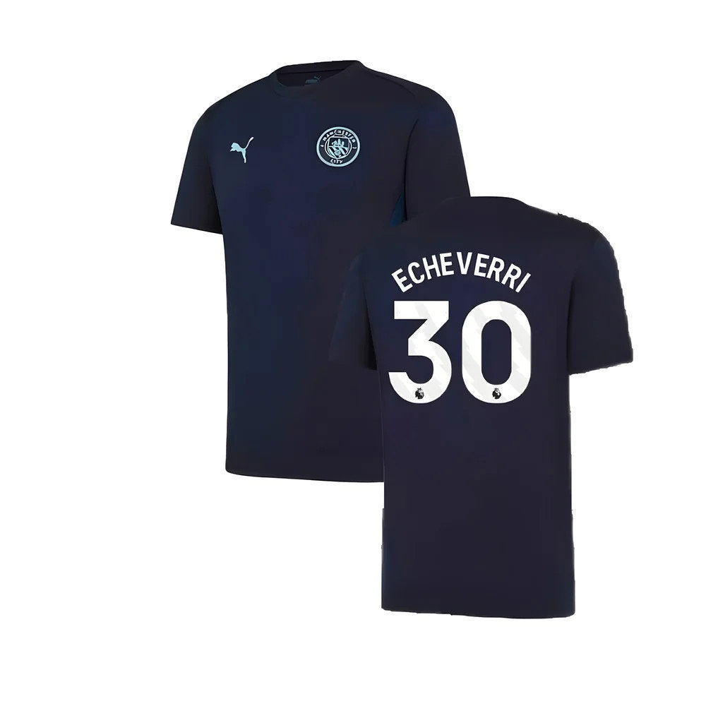 2024-2025 Man City Training Shirt (Inky Blue) - Kids (Echeverri 30)_0