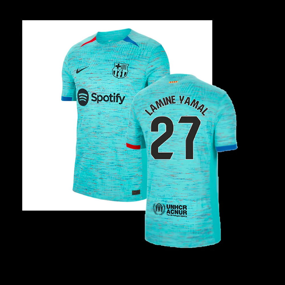2023-2024 Barcelona Authentic Third Shirt (Lamine Yamal 27)_0