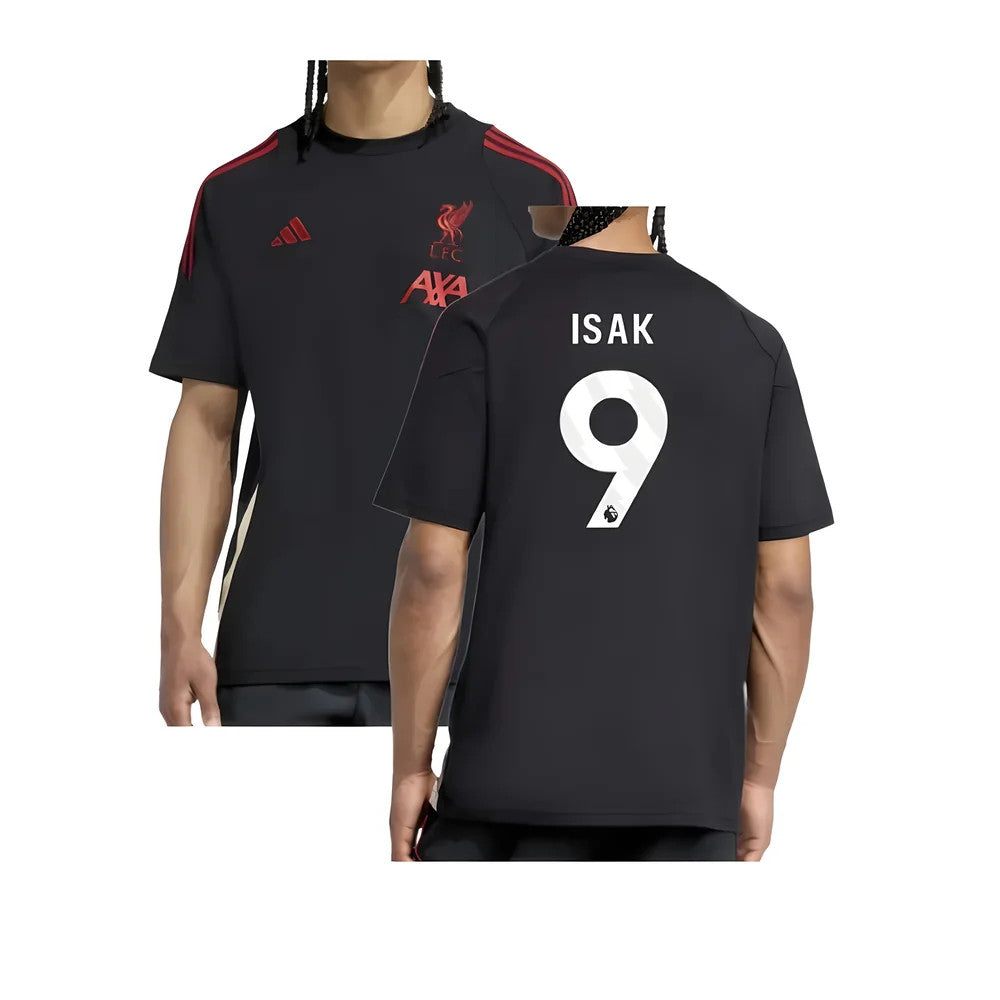 2025-2026 Liverpool Training Tee (Black) (Isak 9)_0