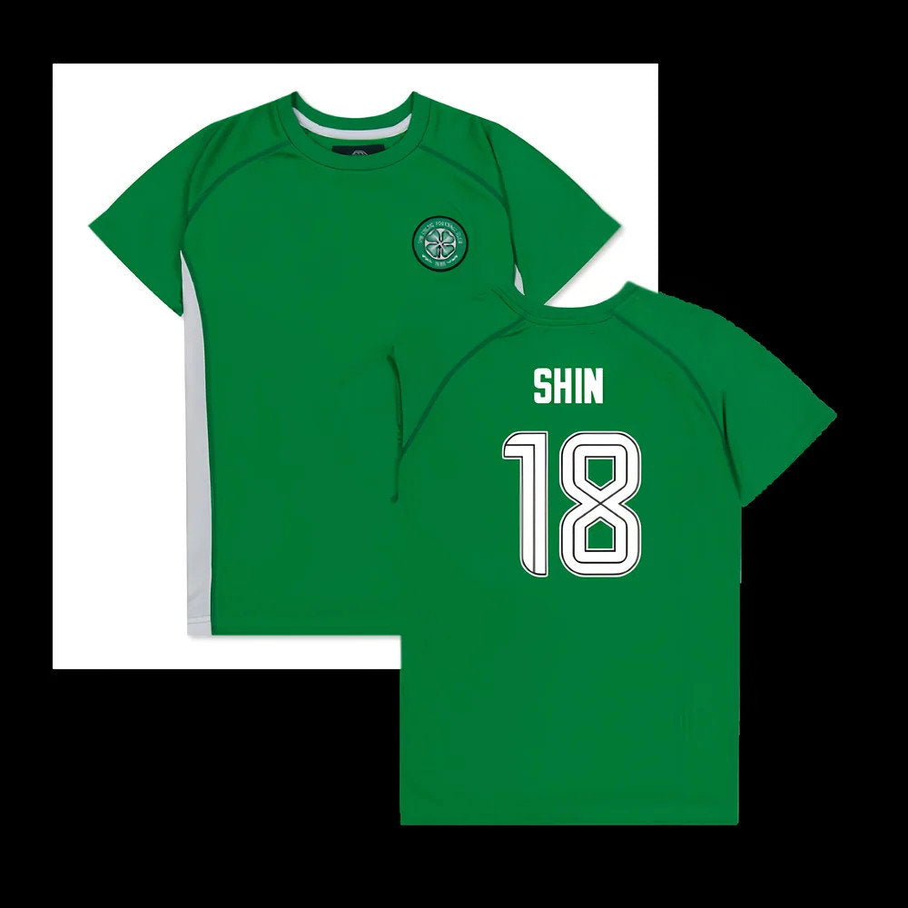 Celtic Poly T-shirt (Green/White) - Kids (Shin 18)_0
