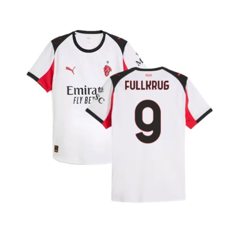 2025-2026 AC Milan Authentic Away Shirt (Fullkrug 9)_0
