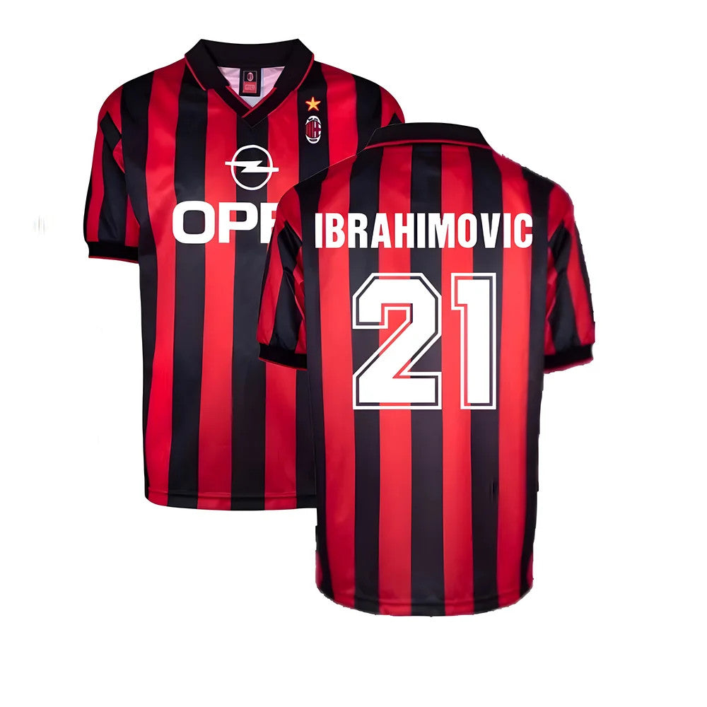 AC Milan 1996 Home Retro Shirt (Ibrahimovic 21)_0