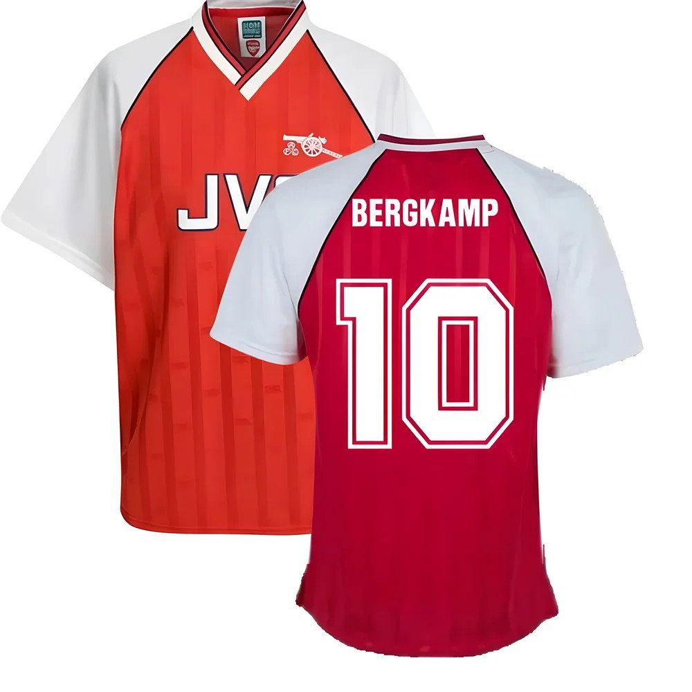 Arsenal 1988 Home Retro Football Shirt (BERGKAMP 10)_0