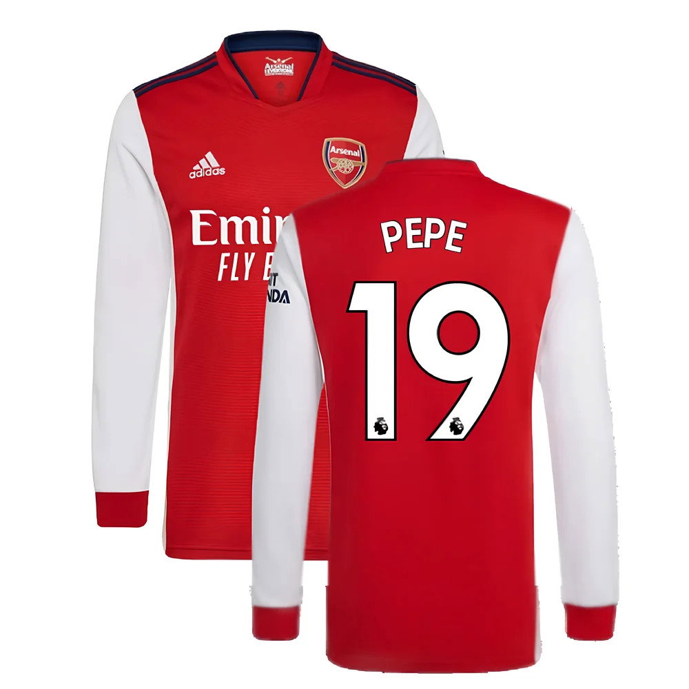 Arsenal 2021-2022 Long Sleeve Home Shirt (PEPE 19)_0