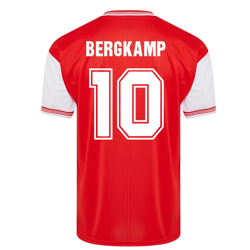 Score Draw Arsenal 1985 Centenary Retro Football Shirt (BERGKAMP 10)_0