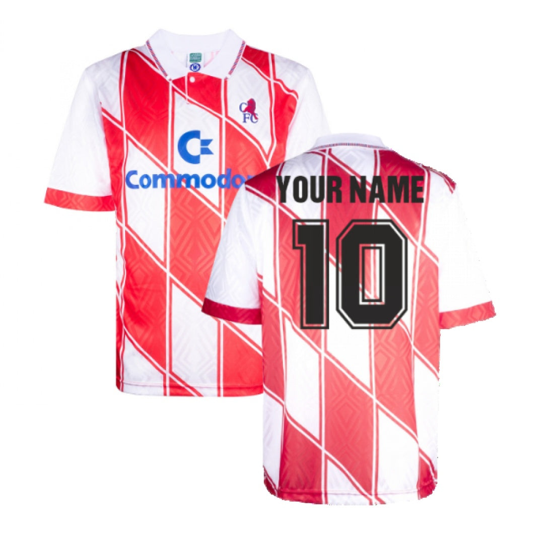 Chelsea 1990 Away Retro Football Shirt (Your Name)_0