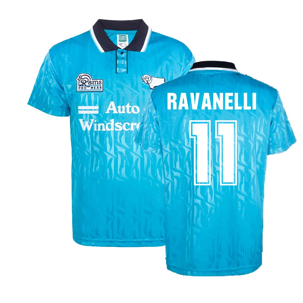 Derby County 1994-1995 Away Shirt (Ravanelli 11)_0
