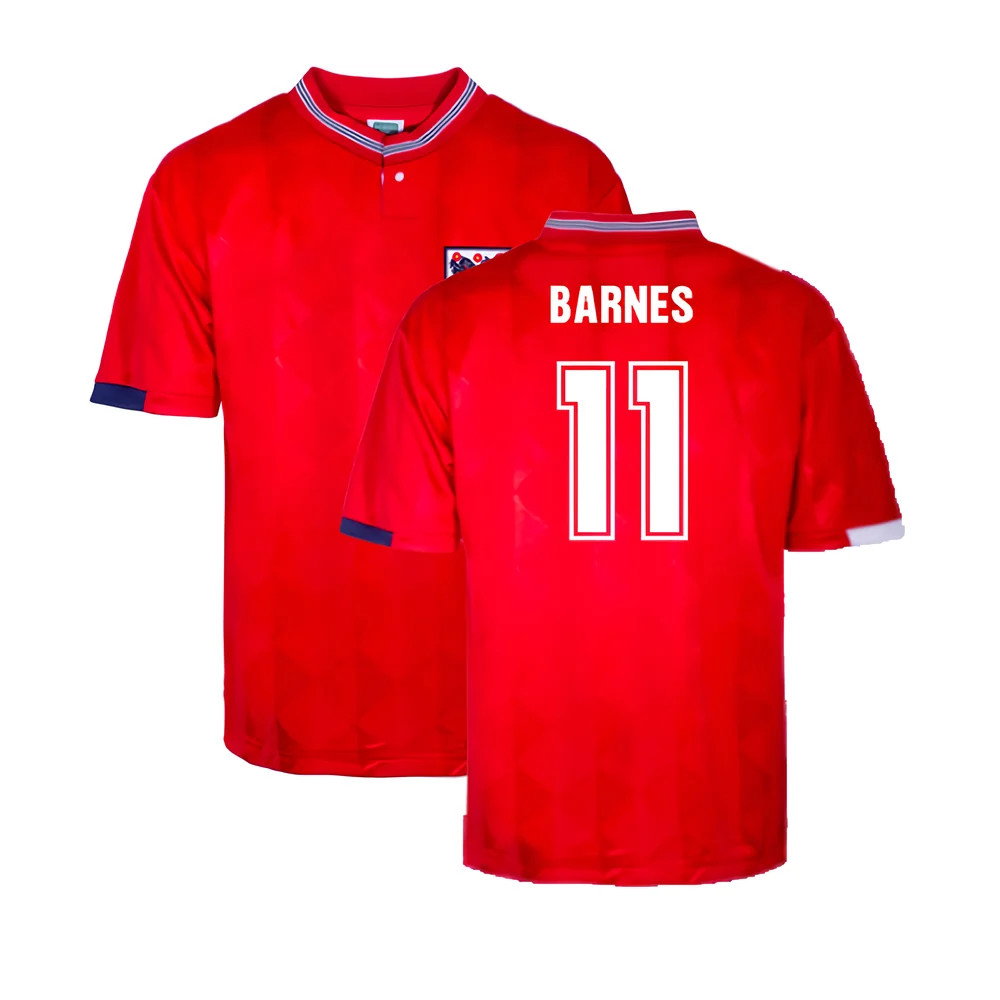 England 1989 Away Retro Shirt (Barnes 11)_0