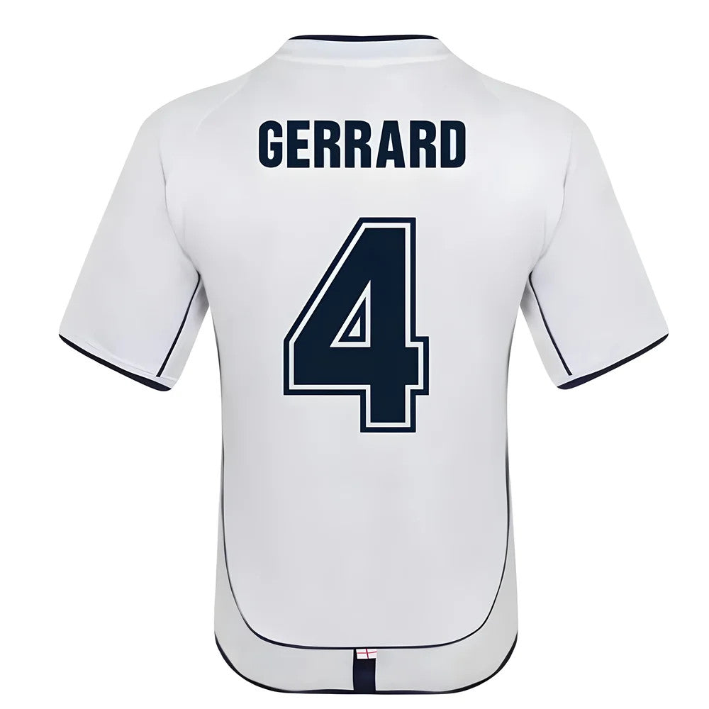England 2002 Retro Football Shirt (GERRARD 4)_0