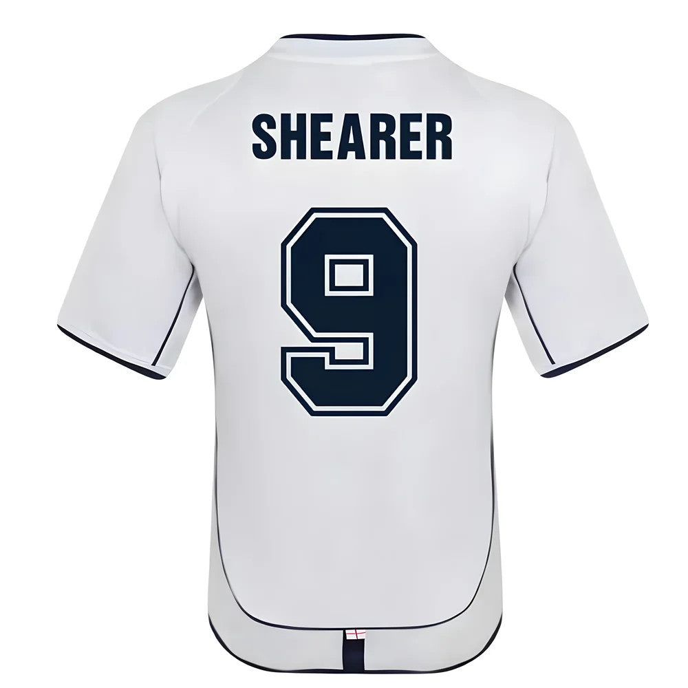 England 2002 Retro Football Shirt (SHEARER 9)_0