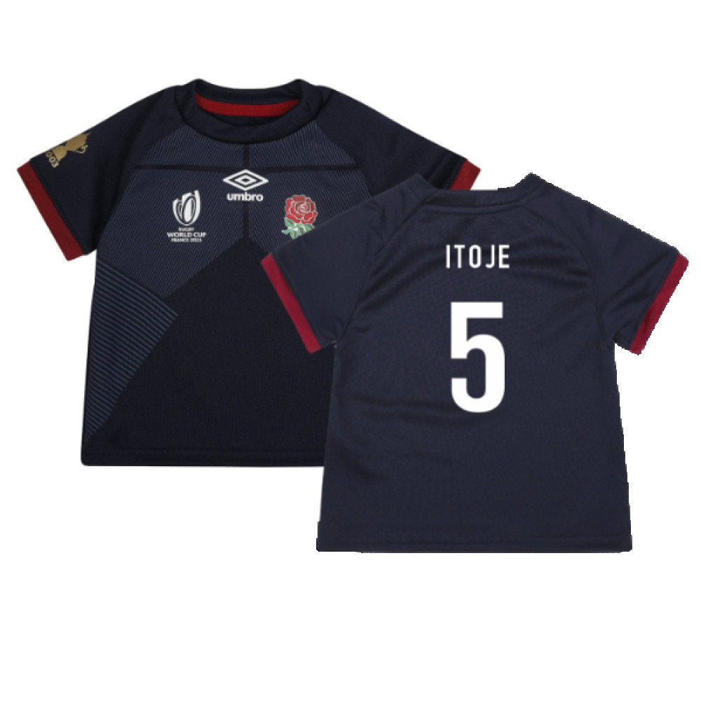England RWC 2023 Alternate Replica Rugby Baby Shirt (Itoje 5)_0