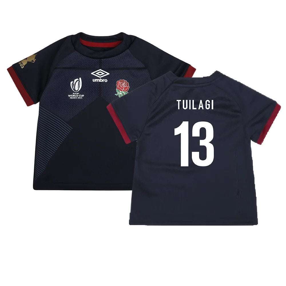England RWC 2023 Alternate Replica Rugby Baby Shirt (Tuilagi 13)_0