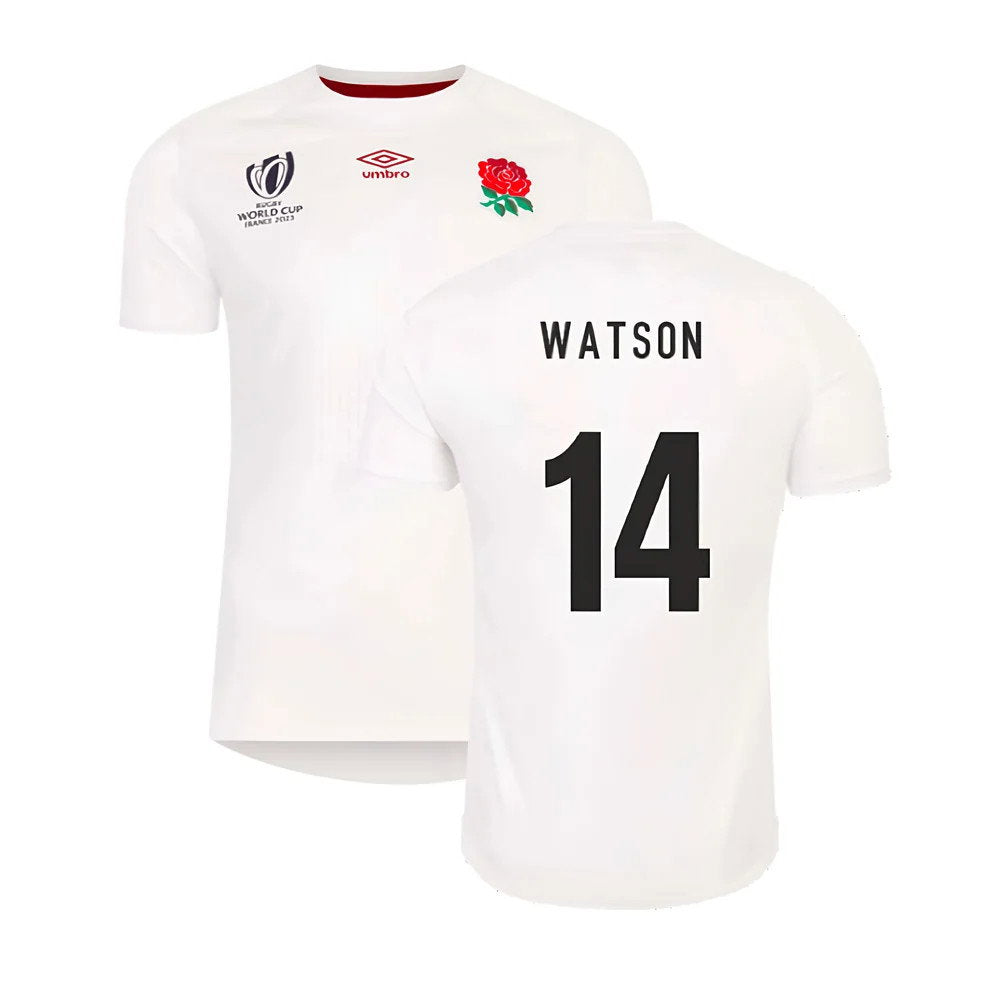 England RWC 2023 Home Replica Rugby Shirt (Watson 14)_0