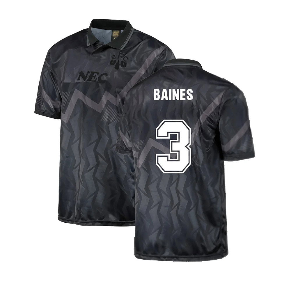 Everton 1990 Black Out Retro Football Shirt (BAINES 3)_0