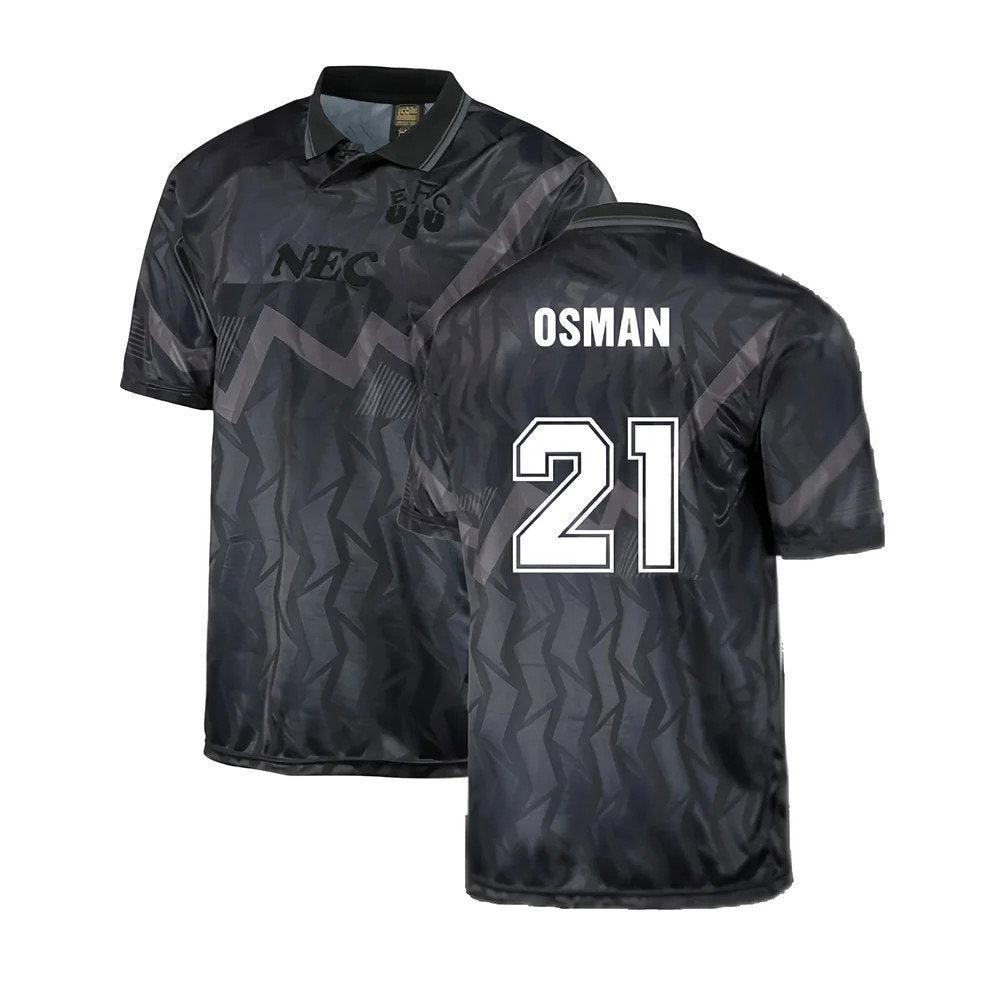 Everton 1990 Black Out Retro Football Shirt (OSMAN 21)_0