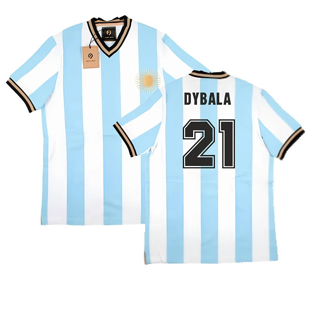 False Nein Argentina Home Vintage Shirt (DYBALA 21)_0