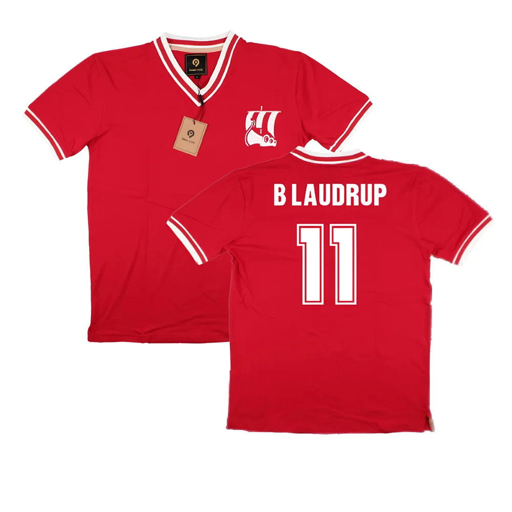 False Nein Denmark Home Shirt (B LAUDRUP 11)_0