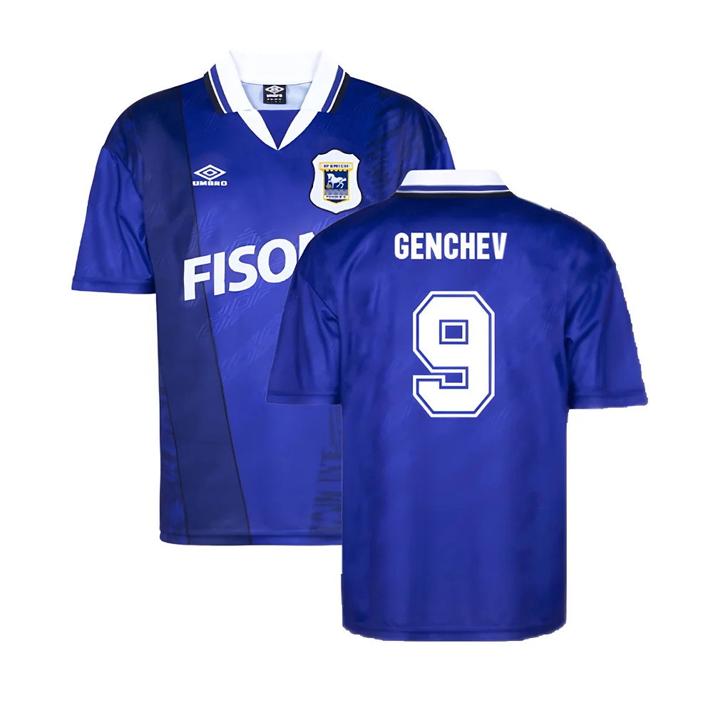 Ipswich Town 1994 Home Retro Shirt (Genchev 9)_0