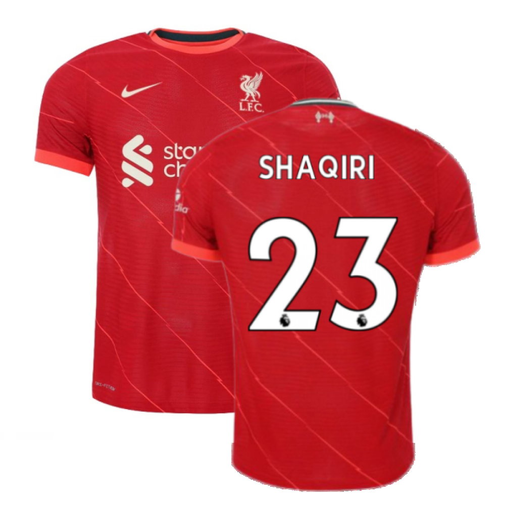 Liverpool 2021-2022 Vapor Home Shirt (SHAQIRI 23)_0