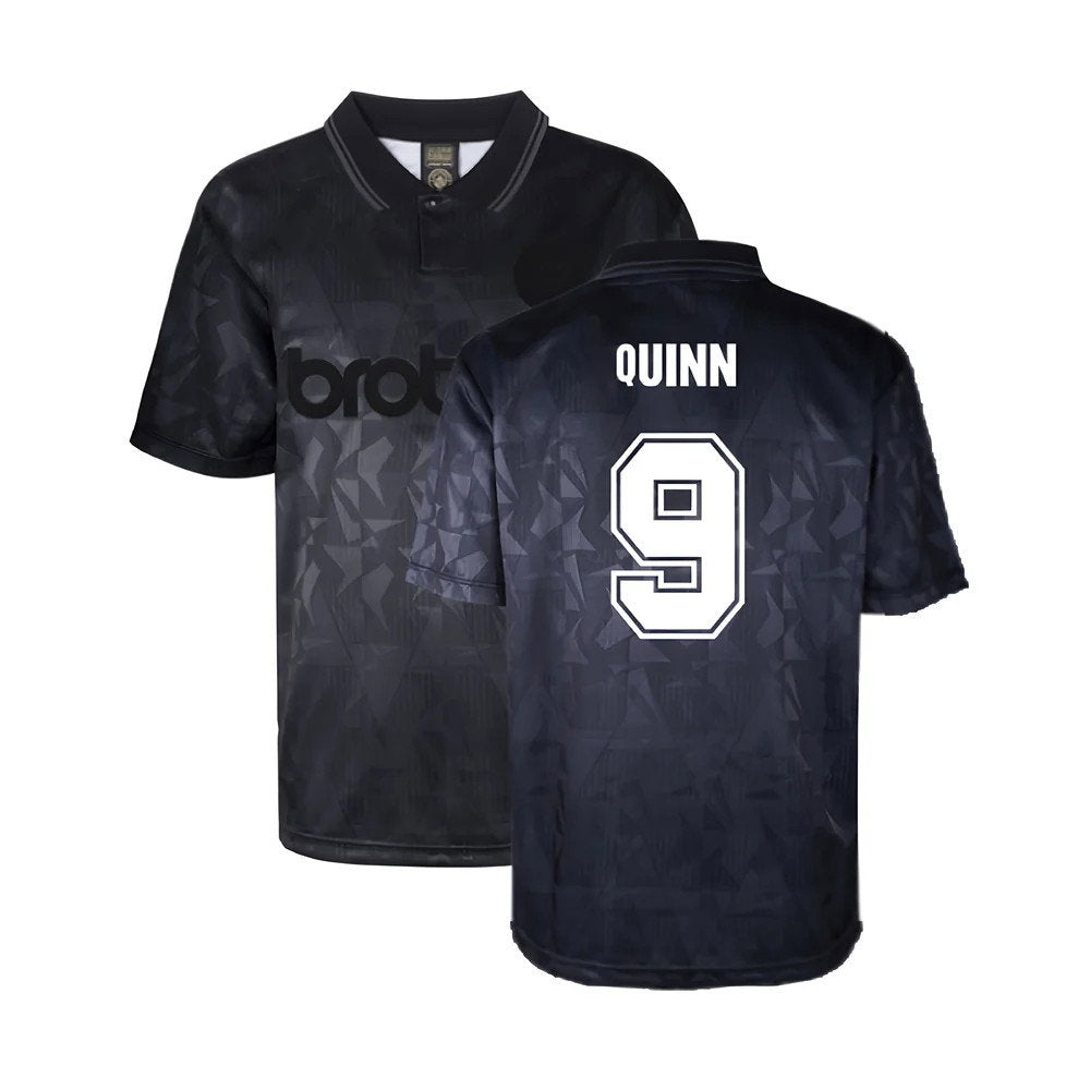 Man City 1990 Blackout Retro Shirt (QUINN 9)_0