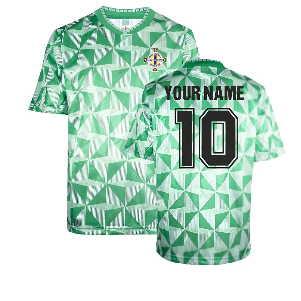 Northern Ireland 1990 Home Retro Shirt (Your Name)_0