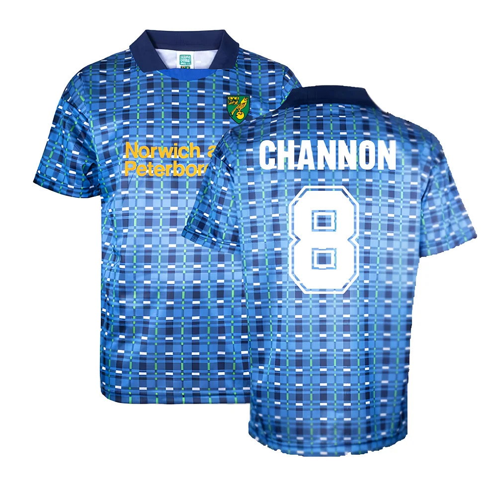 Norwich 1994 Away Retro Football Shirt (Channon 8)_0