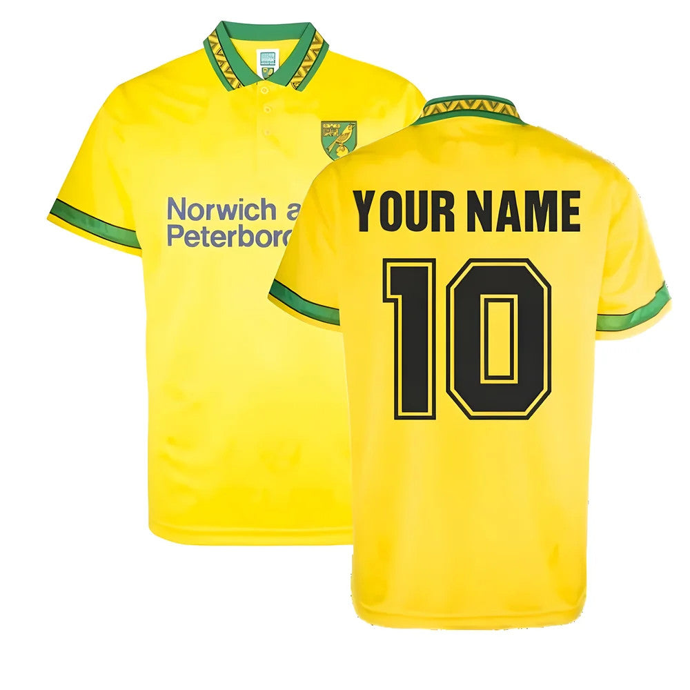 Norwich 1994 Home Retro Football Shirt (Your Name)_0