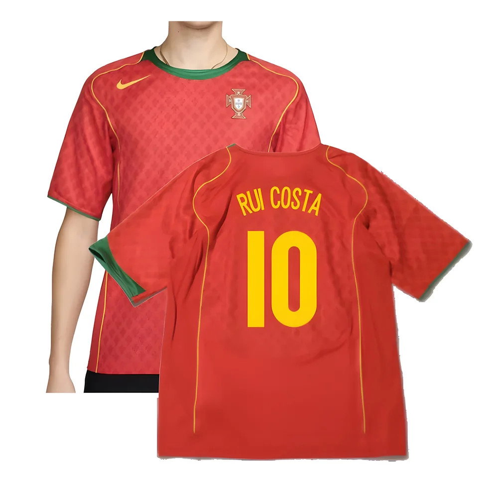 Portugal 2004 Reissue Home Shirt (Rui Costa 10)_0