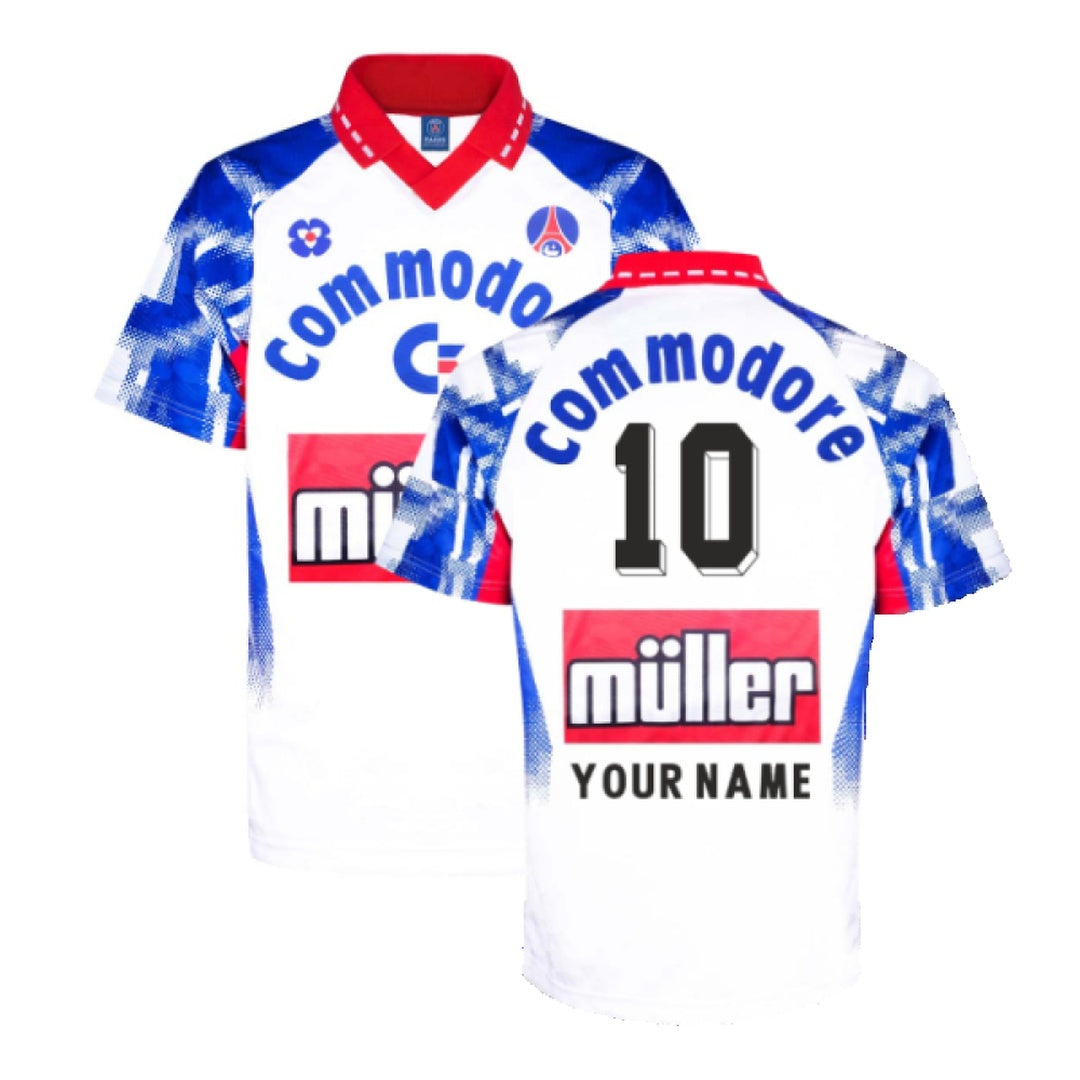 PSG 1992 Home Retro Football Shirt (Your Name)_0