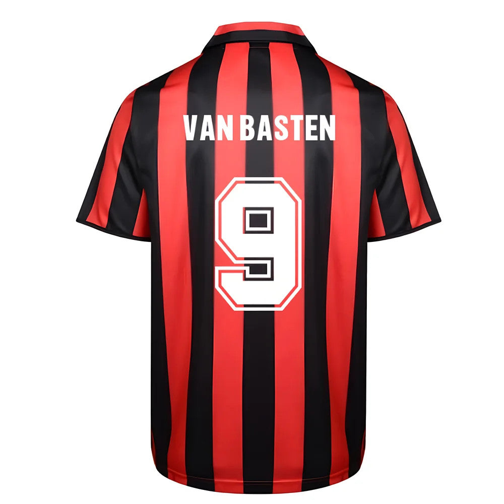 Score Draw Ac Milan 1988 Retro Football Shirt (VAN BASTEN 9)_0