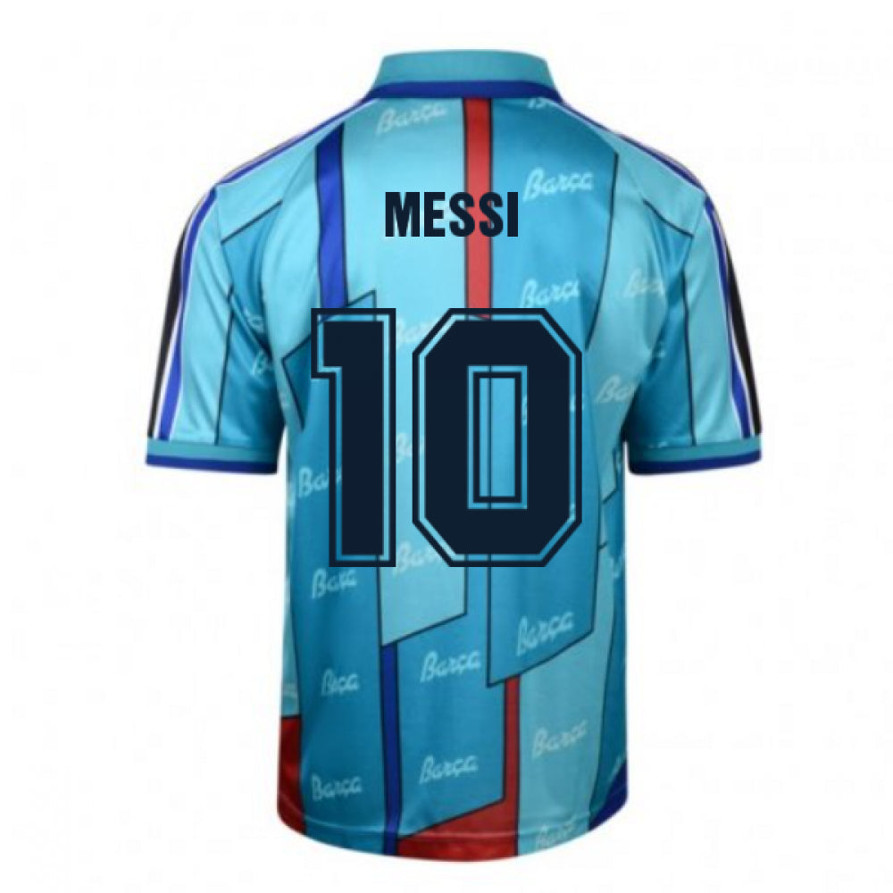 Score Draw Barcelona 1997 ECWC Final Retro Football Shirt (MESSI 10)_0