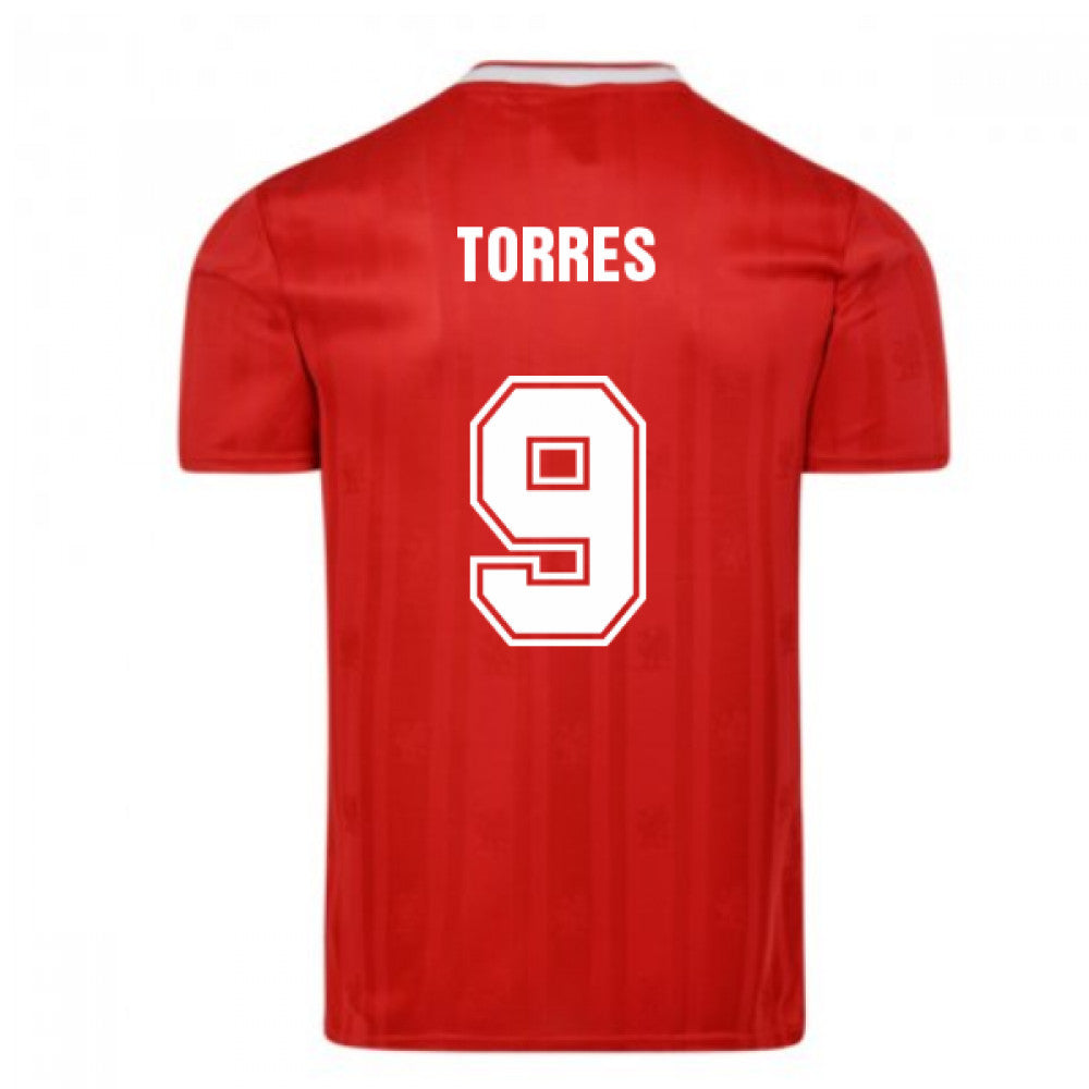Score Draw Liverpool FC 1989 Retro Football Shirt (TORRES 9)_0