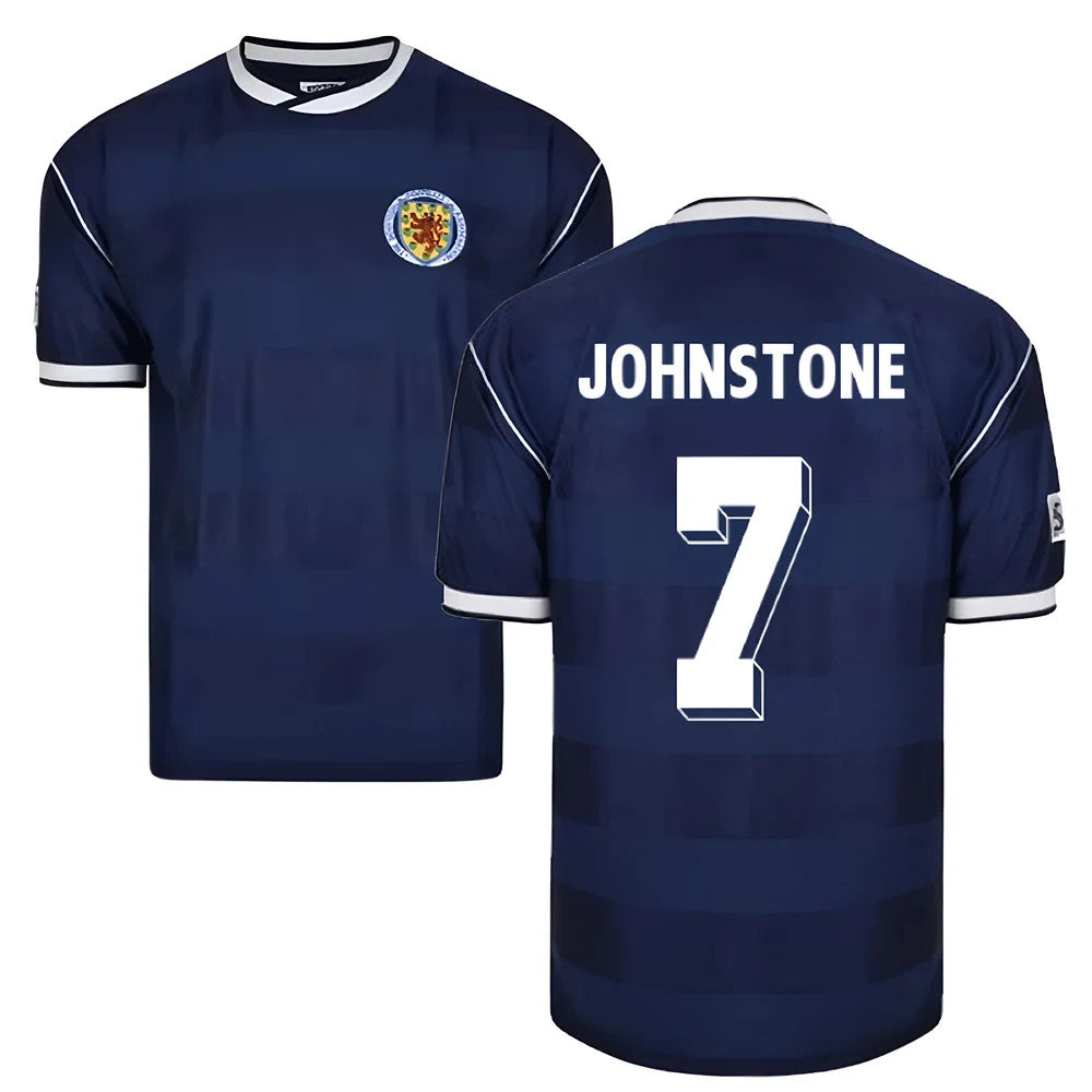 Score Draw Scotland 1986 Retro Football Shirt (Johnstone 7)_0