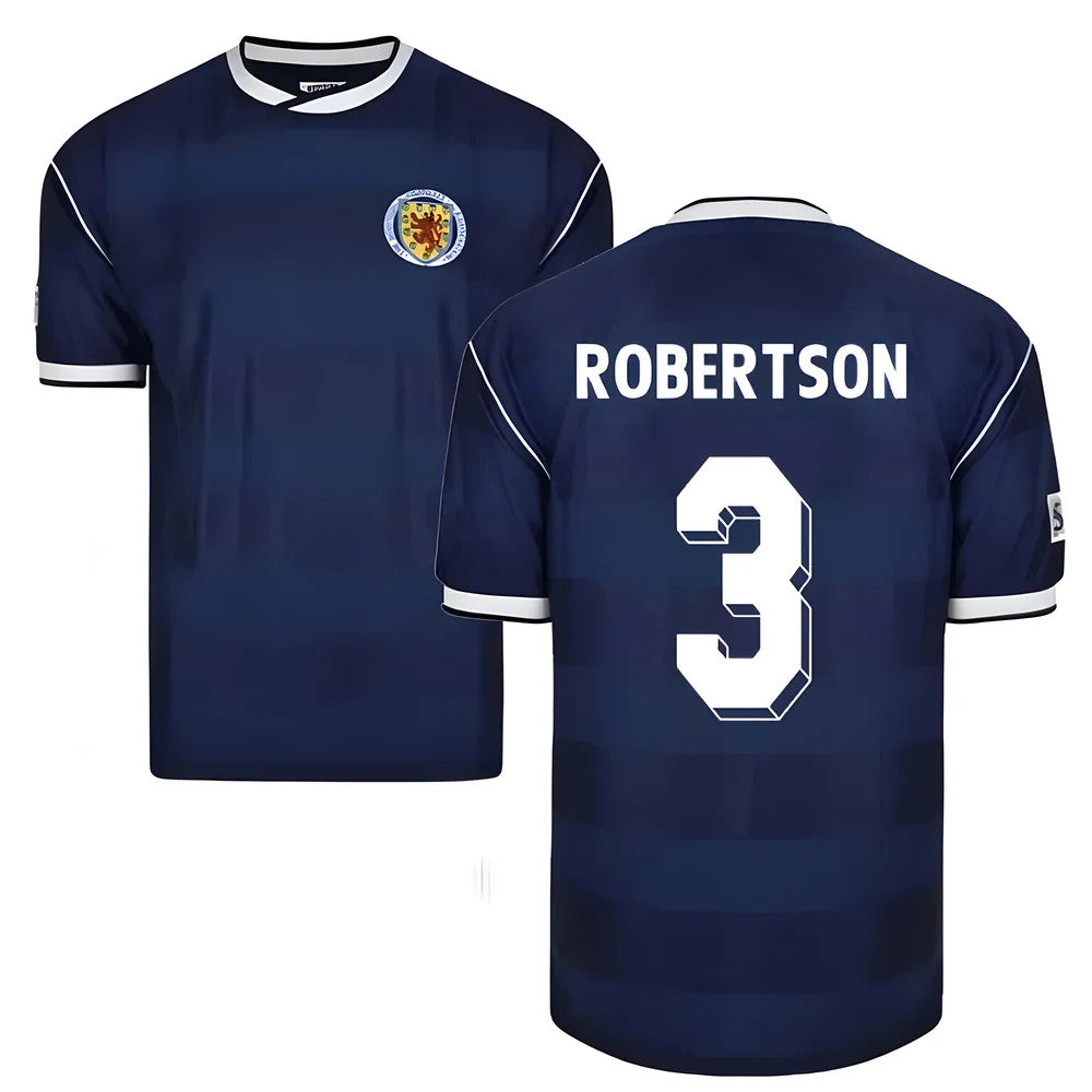Score Draw Scotland 1986 Retro Football Shirt (Robertson 3)_0